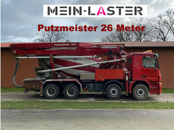 Concrete pump truck Mercedes-Benz 3244 MP2 Actros Pumi 26m Putzmeister 7 m³ 8x4: picture 1