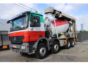 Concrete mixer truck Mercedes-Benz ACTROS 3241 STETTER 8M³ + Tapis/Band THEAM: picture 1