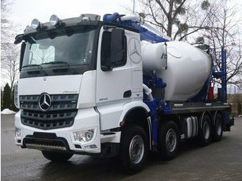 Concrete mixer truck Mercedes-Benz AROCS 3243 8x4 EURO6 Pumi Schwing 26M: picture 1