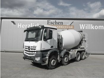Concrete mixer truck, Truck Mercedes-Benz Arocs 3240 B, 8x4, 9 m³ Liebherr, EUR6, Klima: picture 1