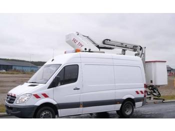 Truck mounted aerial platform, Panel van Mercedes-Benz Sprinter France elevateur 142 tpf 14 mts 519 CDI: picture 1