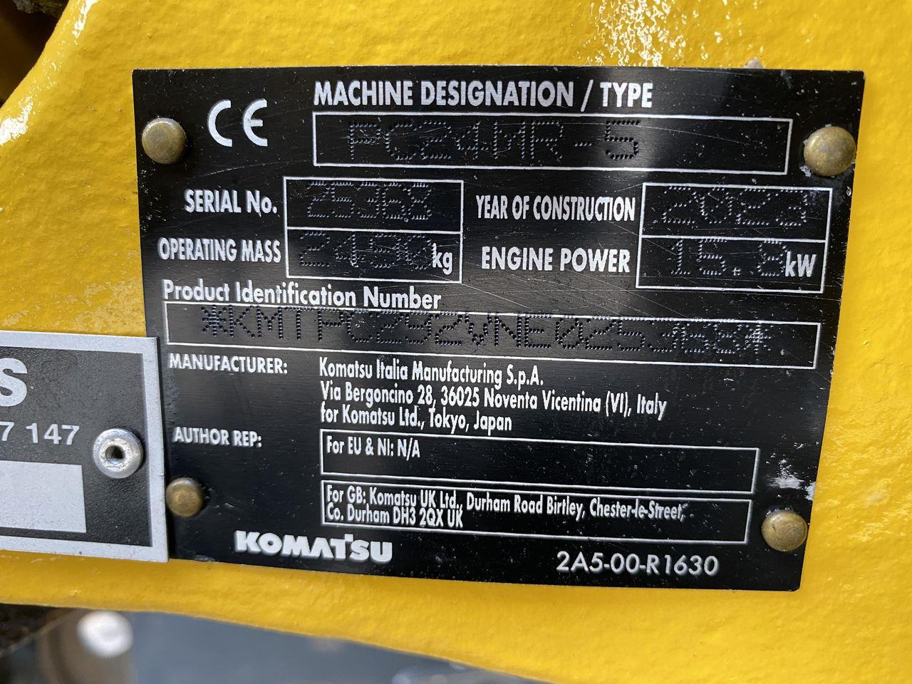 Mini excavator Komatsu PC24MR-5