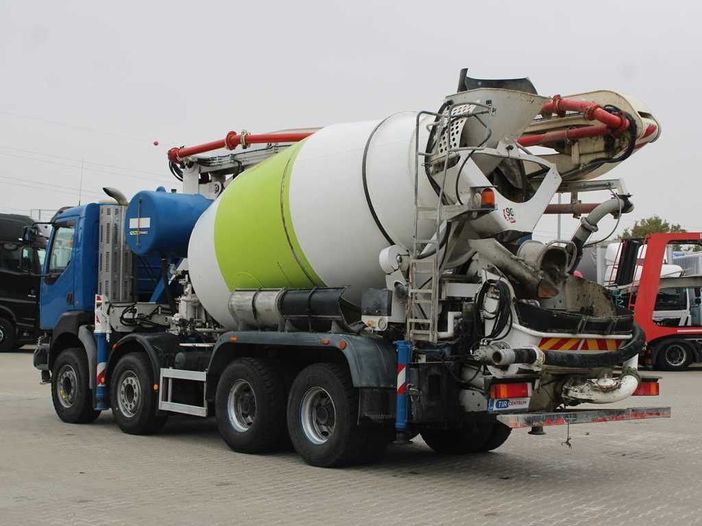 Mixer pump truck Renault KERAX 420, EURO 3, 7m3, 8X4, CIFA MAGNUM MK 24.4
