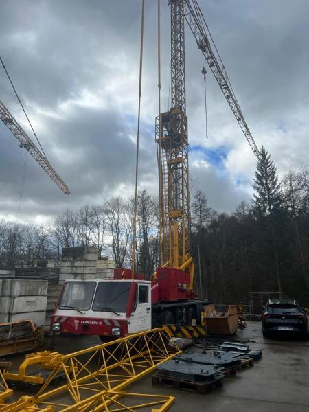 Mobile crane Spierings Auto- Turmdrehkran Gittermast SK345-AT3