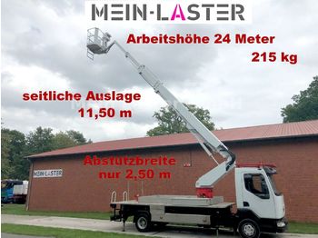 Truck mounted aerial platform Renault Midlum 180 DCI 24 Meter + seitlich 11,50m 215 kg: picture 1