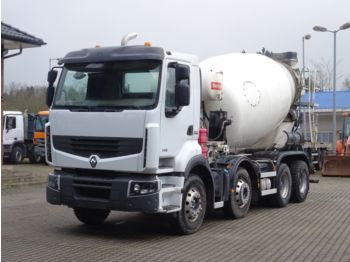 Concrete mixer truck Renault Premium 380 8x4 / Klima / Mischer 9m³: picture 1
