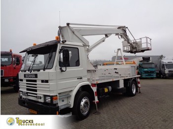 Truck mounted aerial platform Scania 93M 210 + Manual + Pto + High Platfrom + 13m: picture 1