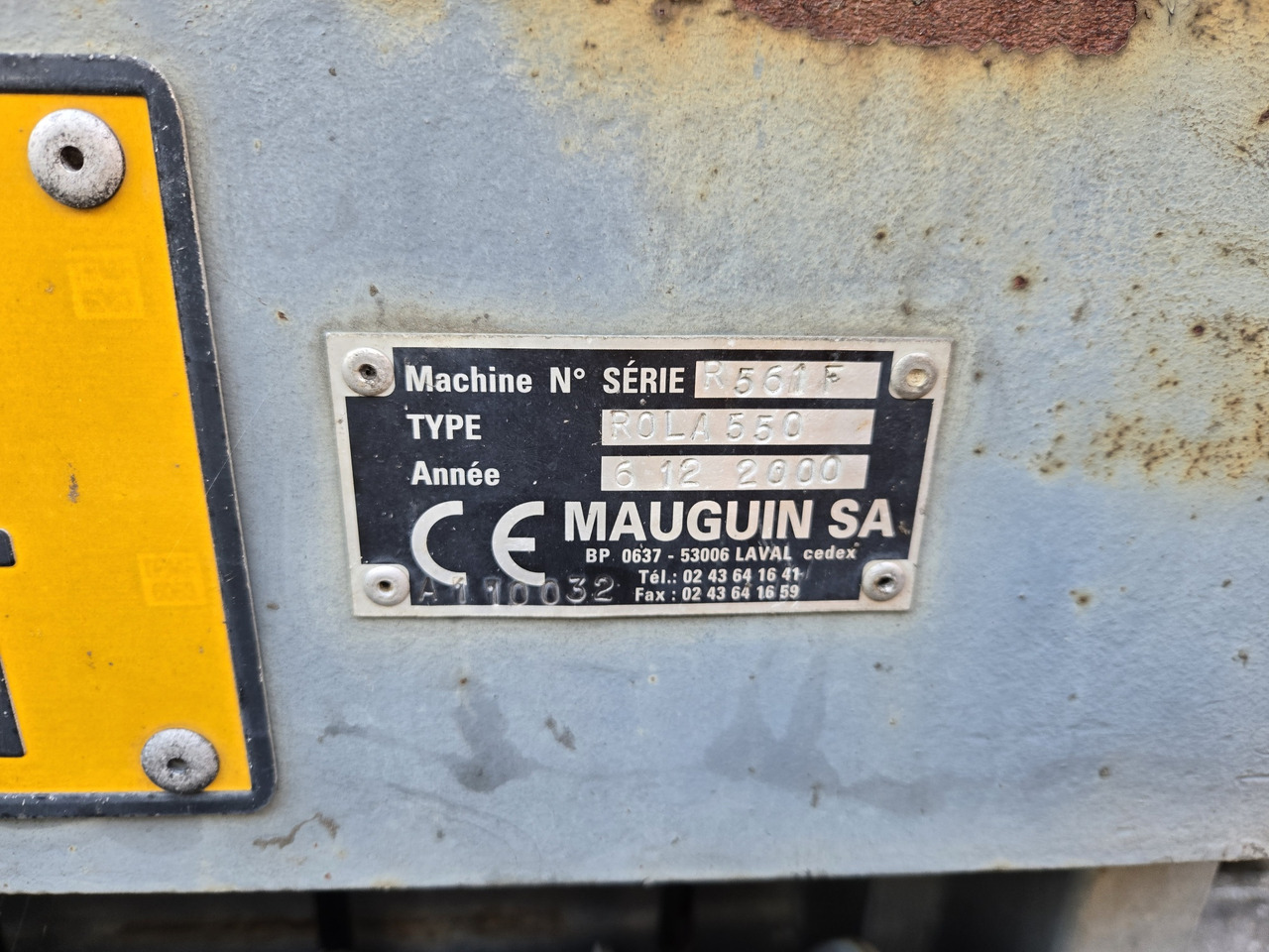 Construction machinery Secmair MAUGUIN MARREL