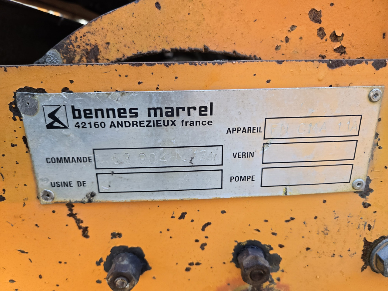 Construction machinery Secmair MAUGUIN MARREL