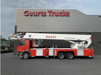 Truck mounted aerial platform Mercedes-Benz ACTROS 3332 6X4 XCMG DG53C FIRE FIGTHING PLATFOR