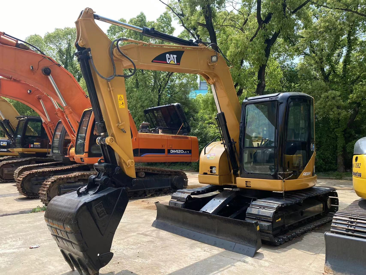 Crawler excavator Used caterpillar machinery CAT308C with rubber track for sale: picture 10
