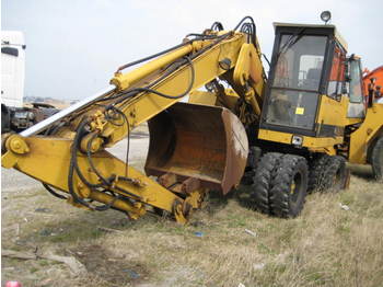 CATERPILLAR 206 BFT, 206BFT Mobilbagger / Wheel Excavator, Hammer Line, Bucket, BJ 1991, 13.500 h - Wheel excavator