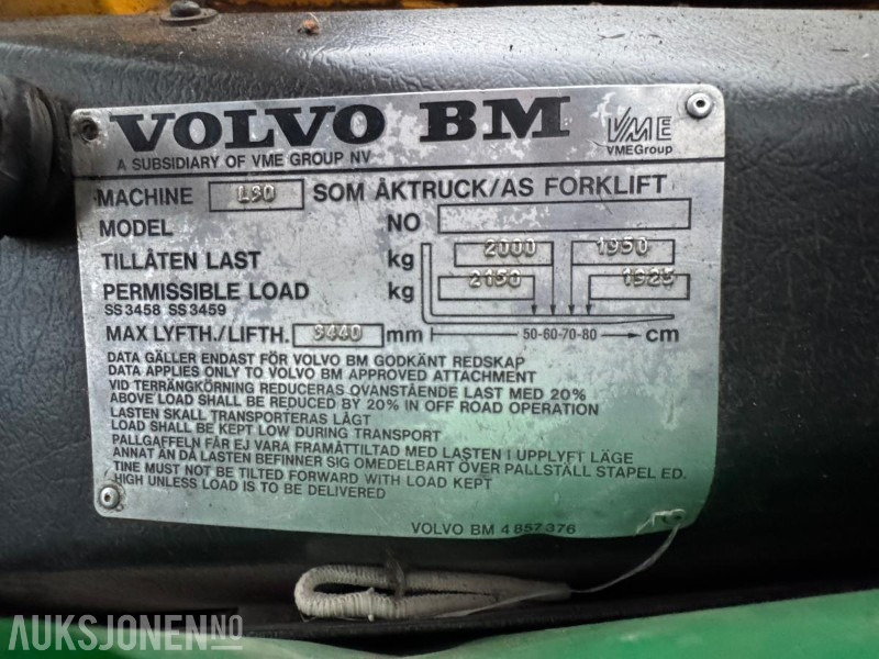 Wheel loader 1988 VOLVO BM L30 HJULLASTER, SENTRALSMØRING, VEKTSYSTEM