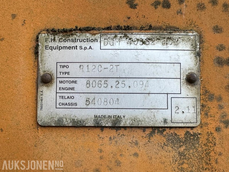 Wheel loader 1995 Fiat-Hitachi FR130 Hjullaster, 10418 timer