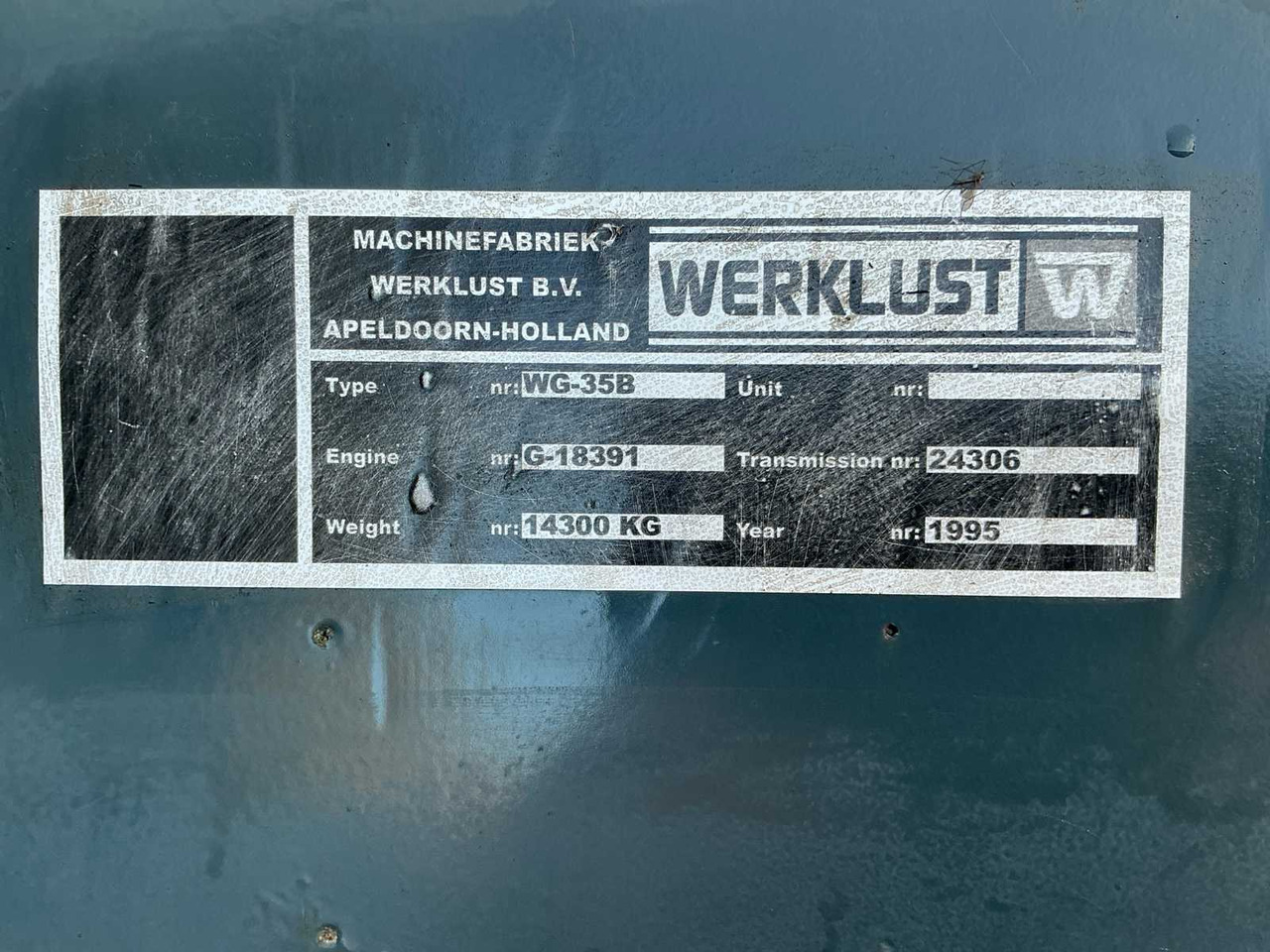 Wheel loader 1995 WORK ETHIC WG35B SHOVEL