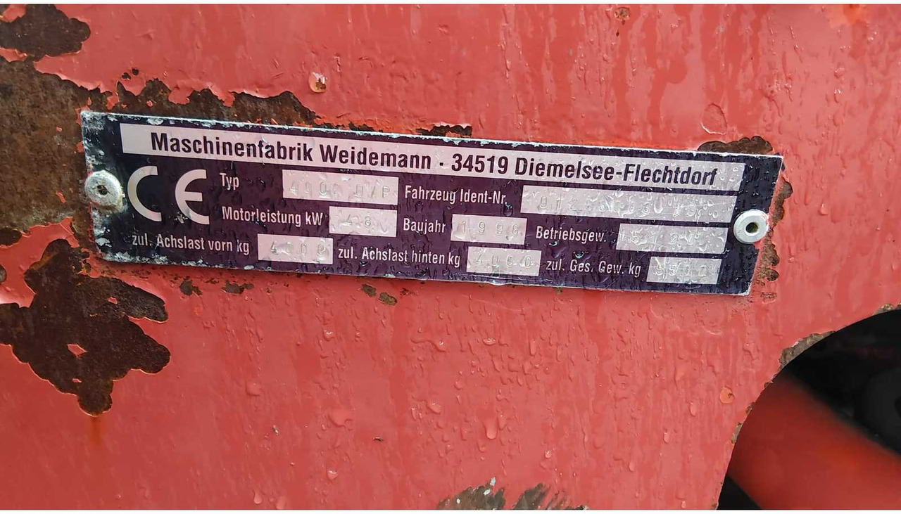 Wheel loader 1996 WEIDEMANN 4002 SHOVEL