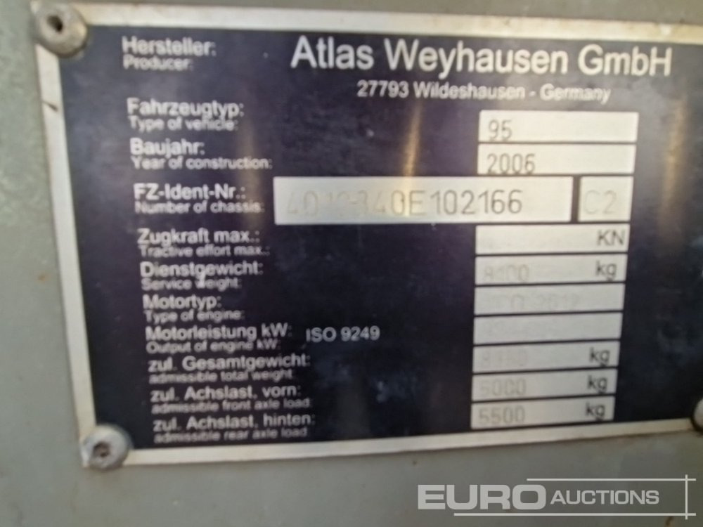 Wheel loader 2006 Atlas Weyhausen 95