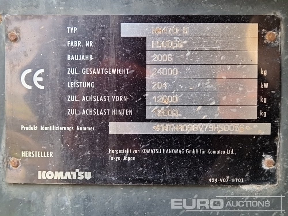 Wheel loader 2006 Komatsu WA470-6