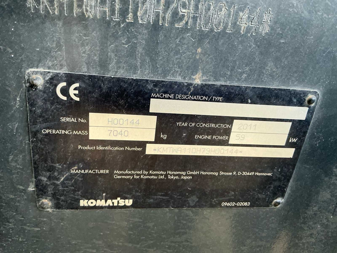 Wheel loader 2011 KOMATSU FASTRAC WA90 SHOVEL