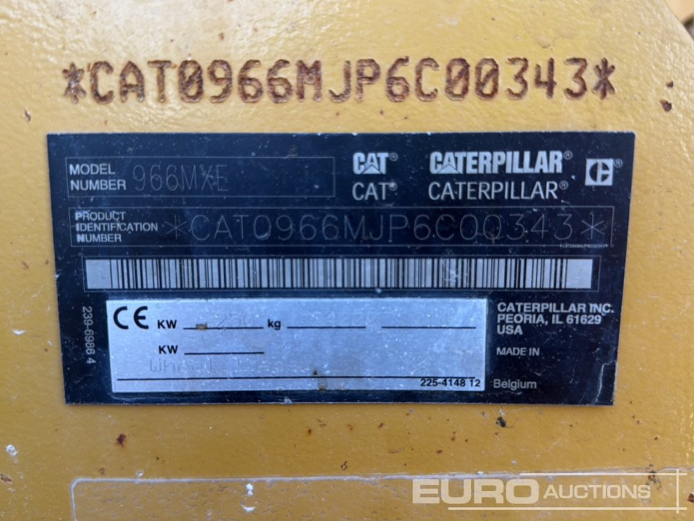 Wheel loader 2014 CAT 966MXE