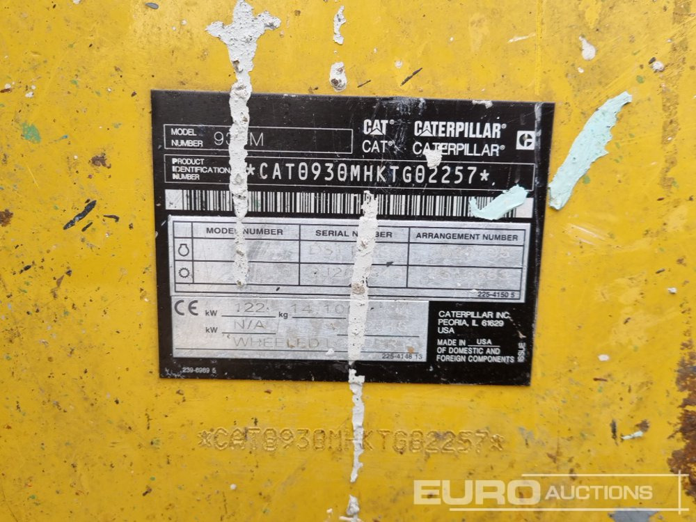 Wheel loader 2016 CAT 930M