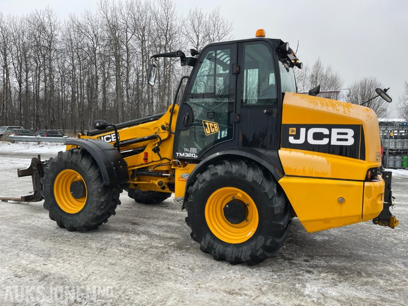 Wheel loader 2016 JCB TM 320S 4WD hjullaster med teleskop, to skuffer, pallegafler, og kun 1732 timer