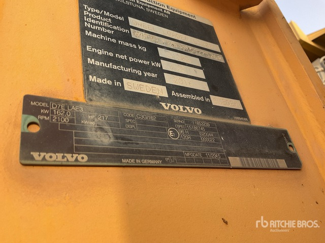 Wheel loader 2016 Volvo L120F Wheel Loader