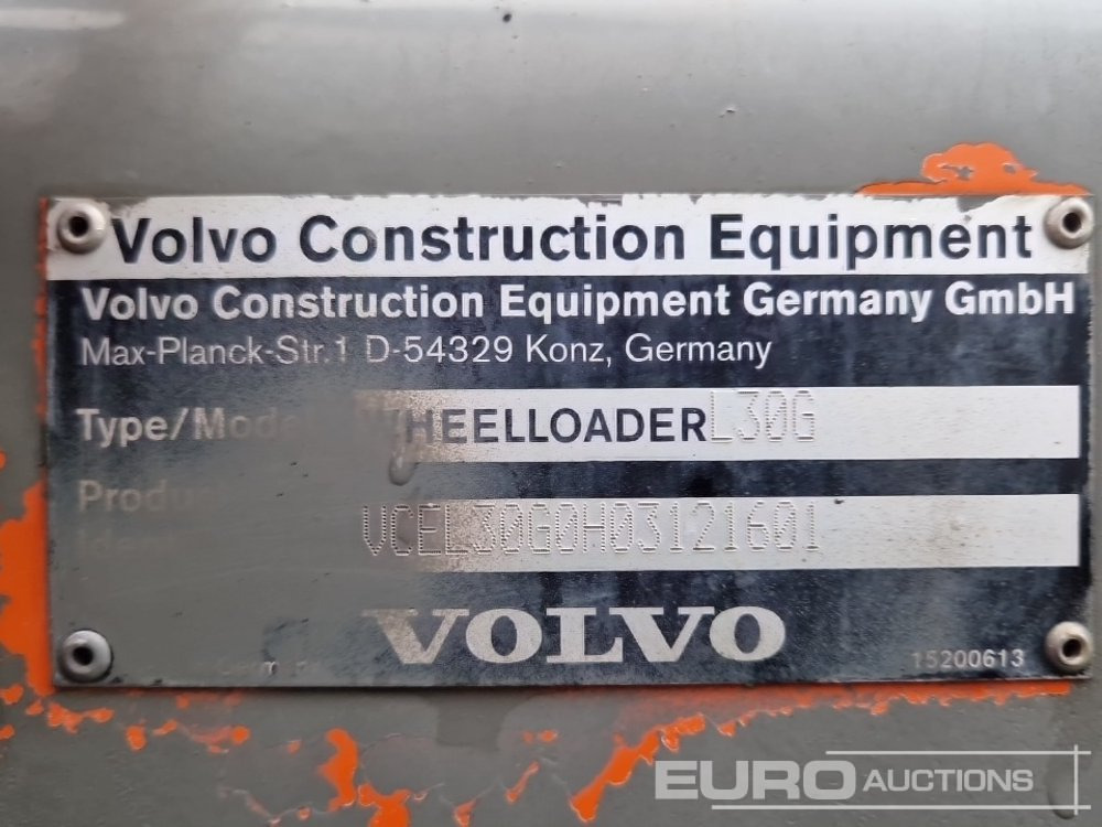 Wheel loader 2017 Volvo L30G