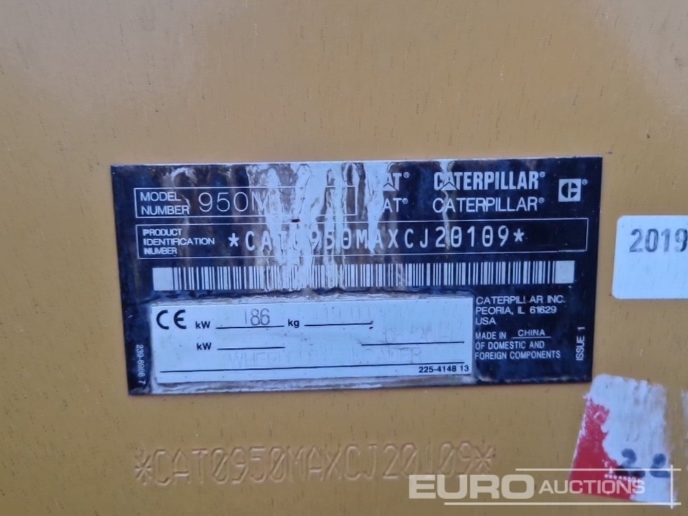 Wheel loader 2019 CAT 950M