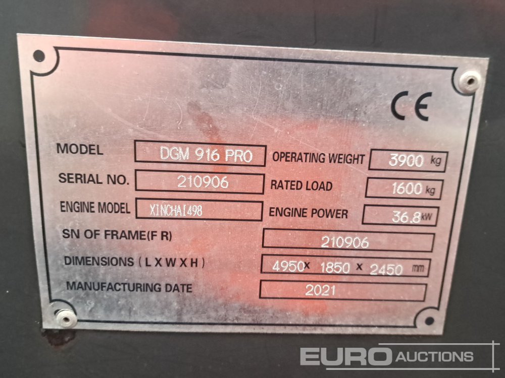 Wheel loader 2021 DGM 916 PRO
