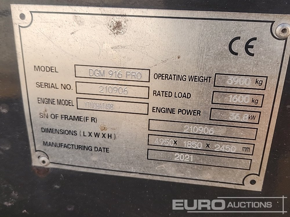 Wheel loader 2021 DGM 916 PRO
