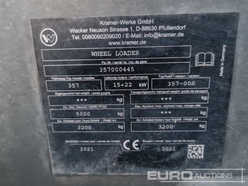 Wheel loader 2021 Kramer 5055e