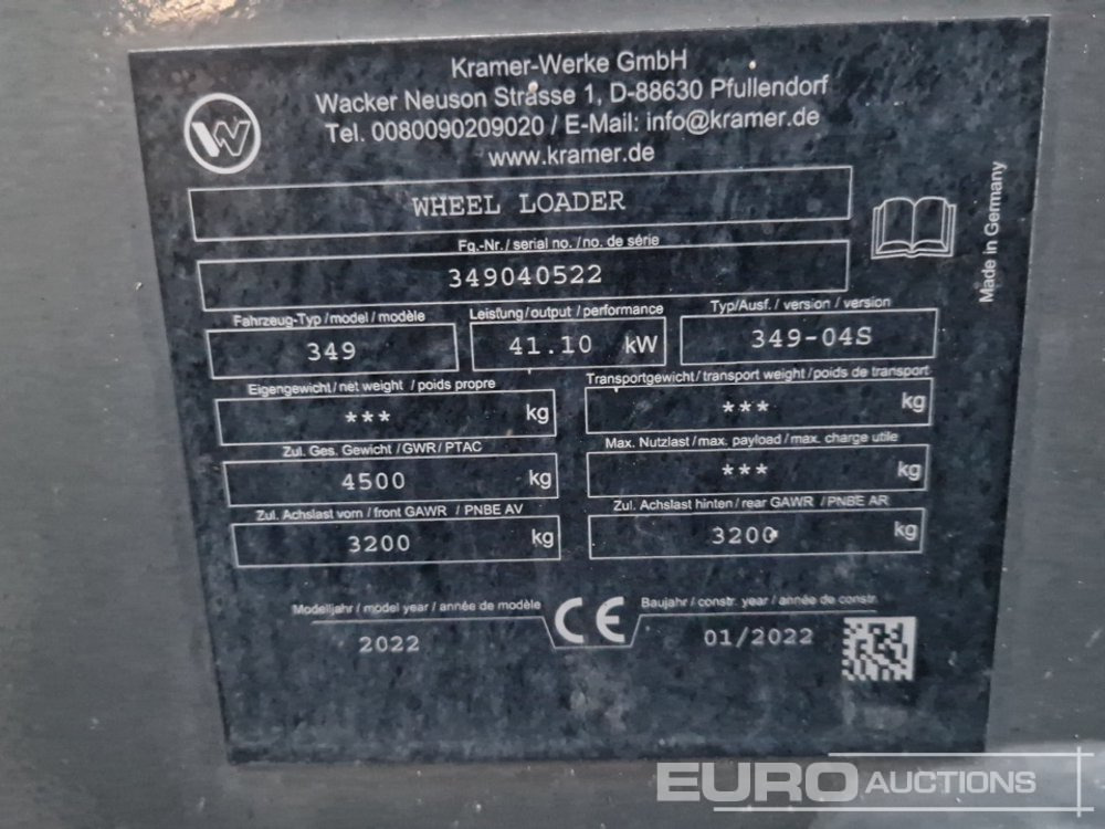 Wheel loader 2021 Kramer 5065