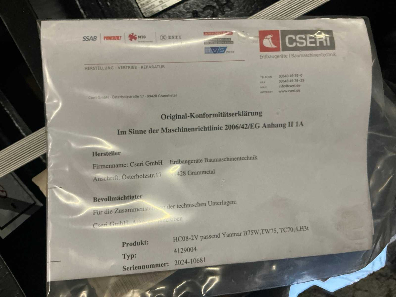 Wheel loader 2024 YANMAR HCSW08-2V QUICK COUPLER, HYDR.