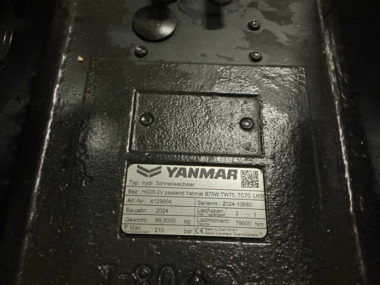 Wheel loader 2024 YANMAR HCSW08-2V QUICK COUPLER, HYDR.