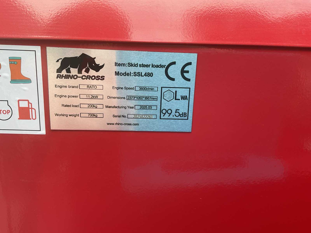 Wheel loader 2025 RHINO-CROSS SSL480 SHOVEL