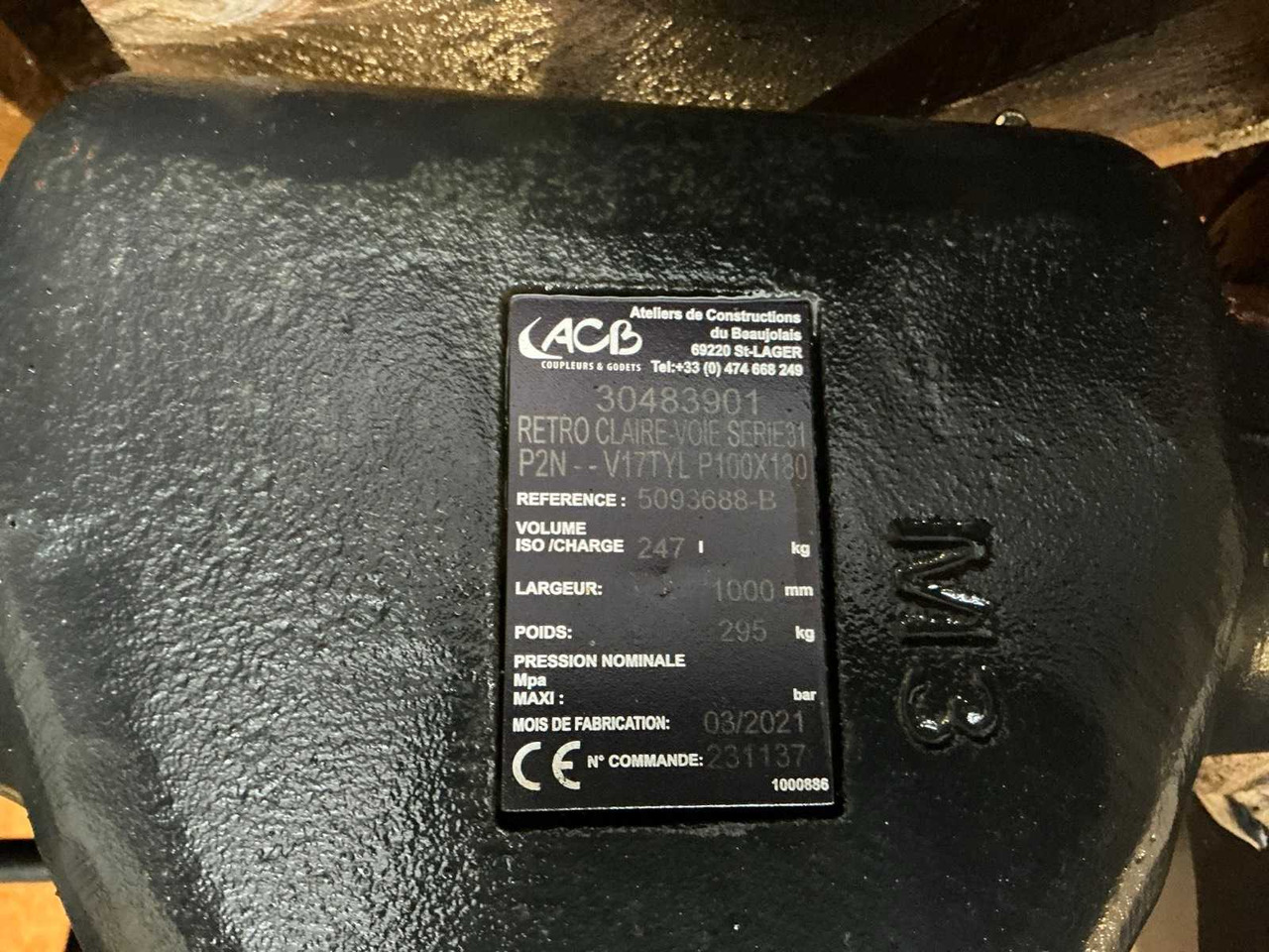 Wheel loader ACB - 2021 - SCREENING BUCKET 1000MM 247L B75W B95W