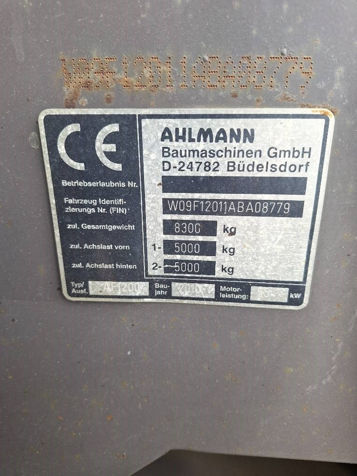 Wheel loader Ahlmann AF 1200