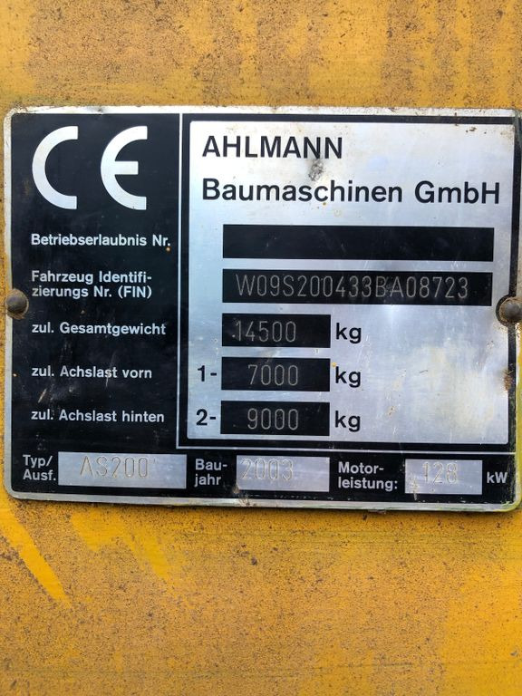 Wheel loader Ahlmann AS 200 Bj.2003