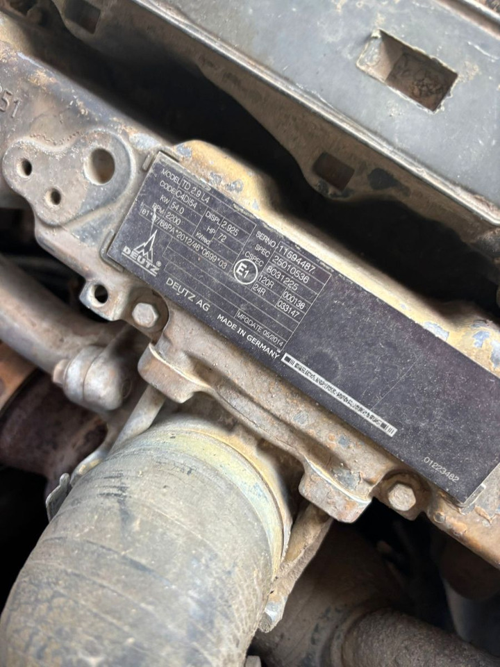 Wheel loader Atlas 75e S. Schaufel, Gabel, Bürste.