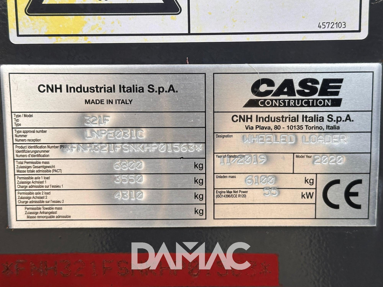 Wheel loader CASE 321F