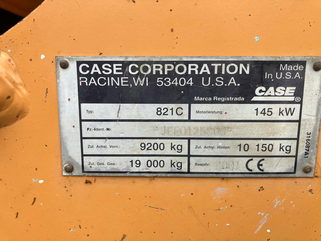 Wheel loader CASE 821C