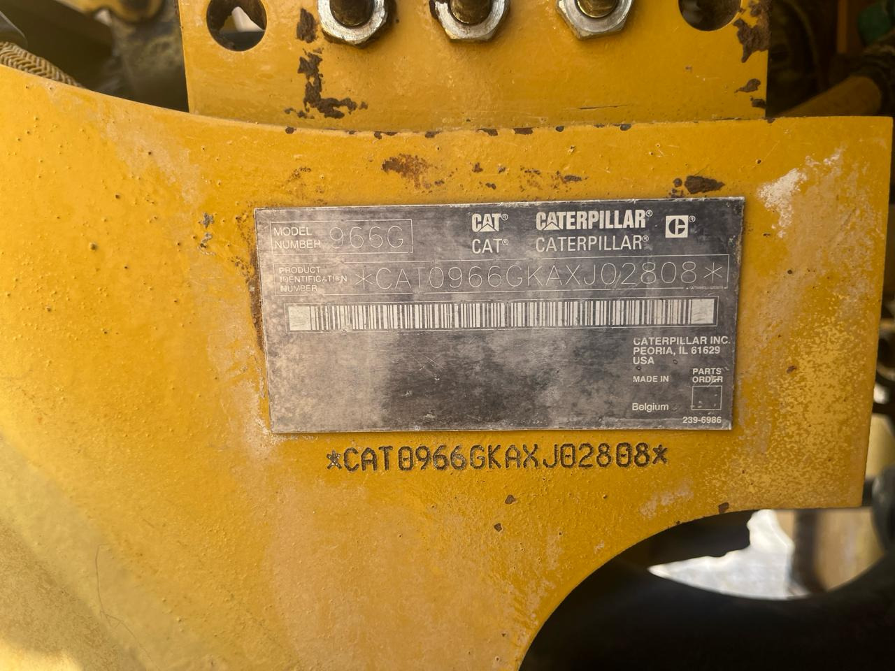 Wheel loader CATERPILLAR 966GII