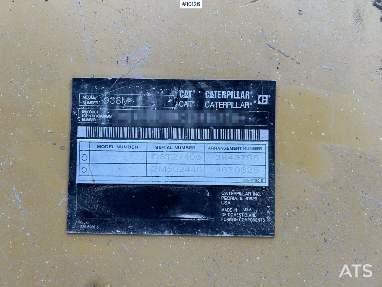 Wheel loader CAT 938M Wheel Loader Long Boom