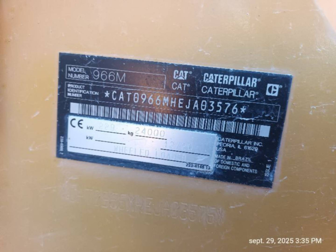Wheel loader CAT 966M