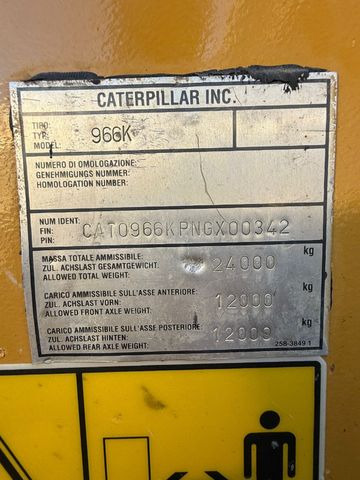 Wheel loader CAT 966 KXE, 18650hours, SWISS