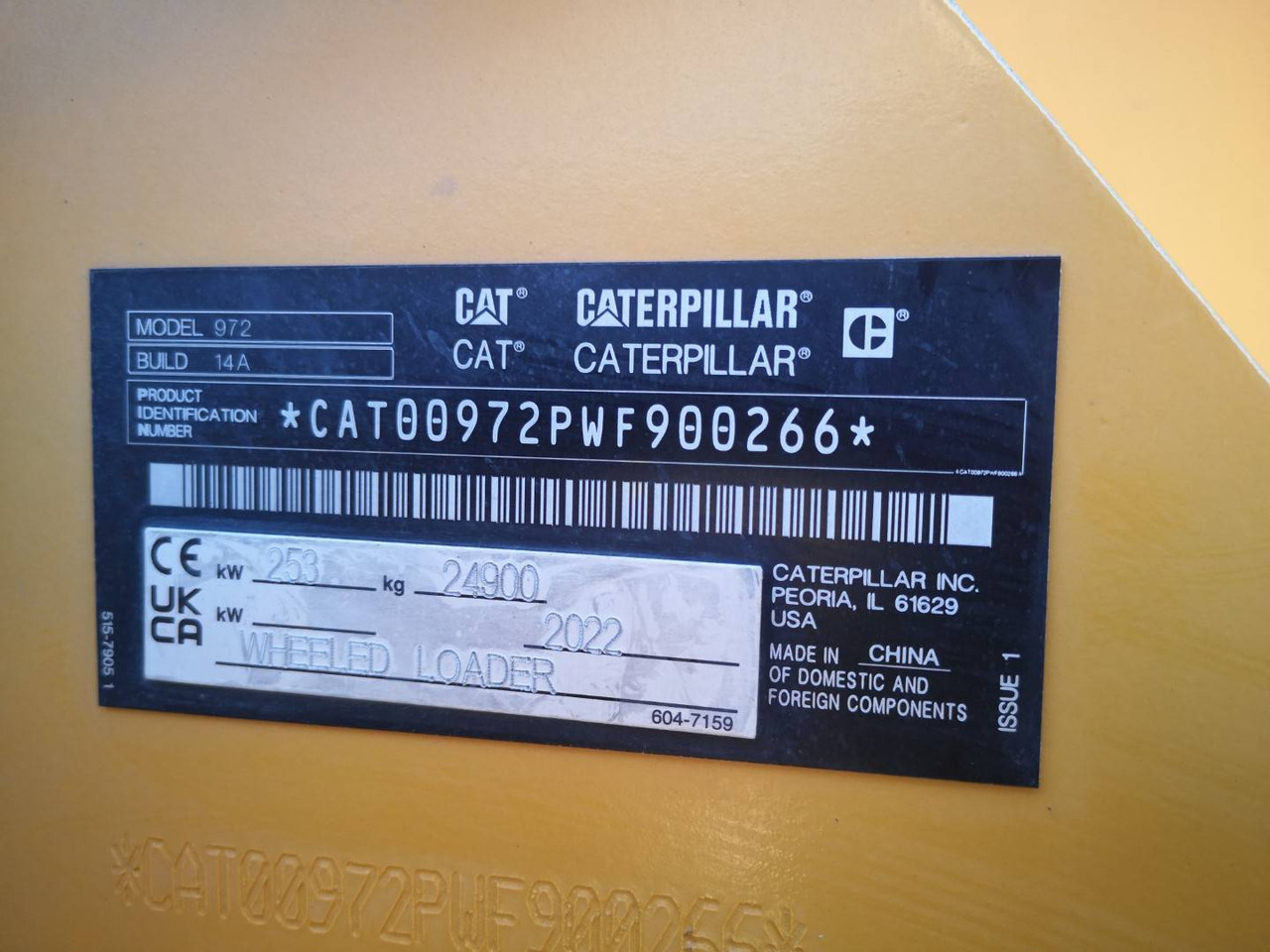 Wheel loader CAT 972