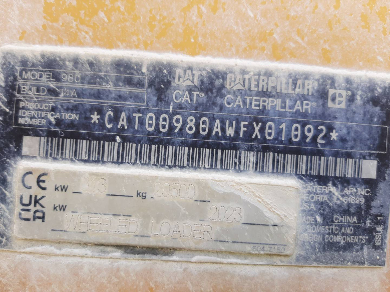 Wheel loader CAT 980