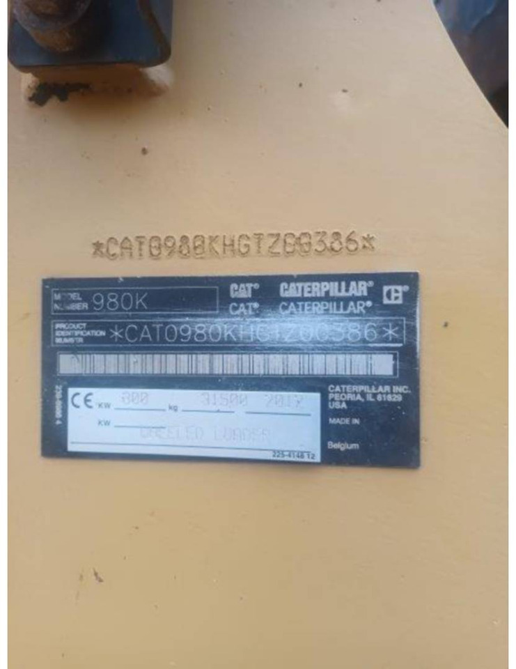 Wheel loader CAT 980K