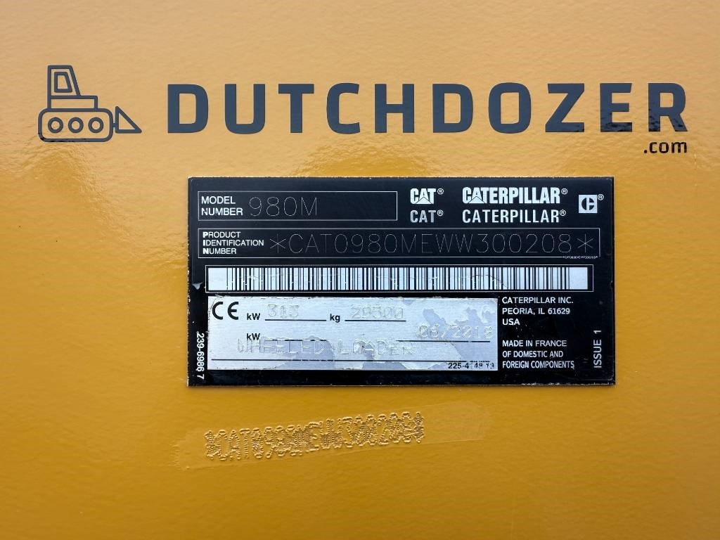 Wheel loader CAT 980 M LOW HOURS DEALER MACHINE